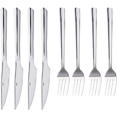 Handdisk Bestickset aida Raw Stainless Steel Bestickset 8st