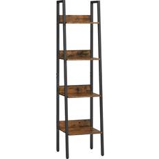 Schwarz Bücherregale Vasagle 4-Tier Brown/Black Bücherregal 140cm