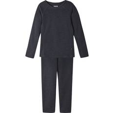 Reima Poliestere Strati di base Reima Kid's Lani Base Layer Set - Black Melange (5200031A-9510)