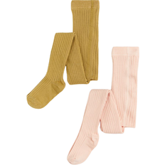 Yellow Trousers Children's Clothing H&M Girl's Tights 2-pack - Powder Pink/Mustard Yellow