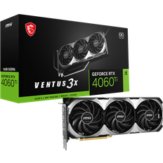 GeForce RTX 4060 Ti - Nvidia GeForce Schede Grafiche MSI NVIDIA GeForce RTX 4060 TI VENTUS 3X OC HDMI 3 x DP 16GB DDR6X