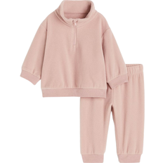 H&M Baby Fleece Set 2-piece - Dusty Pink (1190291003)