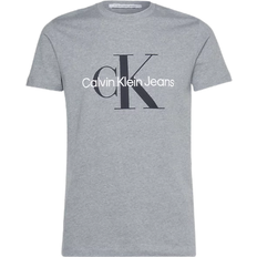 Calvin Klein Gris Tops Calvin Klein Slim Monogramm- T-Shirt - Mid Grey Heather