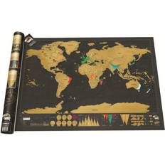 Scratch map deluxe 24hshop Scratch World Map Black Poster