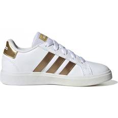 Scarpe per Bambini Adidas Kid's Grand Court Sustainable Lace - Cloud White/Cloud White/Matte Gold