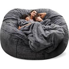 Velvet Bean Bags Fafad Giant Dark Grey Bean Bag