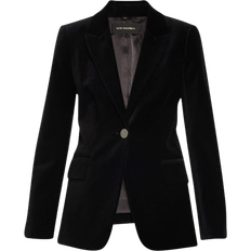 Kobi Halperin Ramsey Single-Button Velvet Blazer BLACK