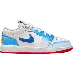 Jordan White Trainers Jordan Air 1 Low SE - White/Game Royal/White/University Red/Emerald Rise