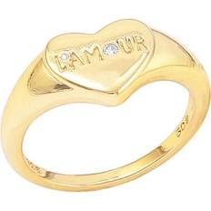 Hultquist Ringe Hultquist L'amour Ring - Gold/Transparent