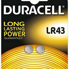 LR43 Baterías y Cargadores Duracell LR43 Compatible 2-pack