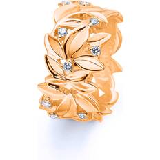 Grøn - Guld Ringe Mads Z Olive Love Ring 1541104