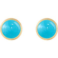 Ole Lynggaard Örhängen Ole Lynggaard Lotus Stud Earrings - Gold/Turquoise