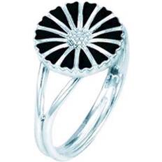 Lund Copenhagen marguerit ring mm sølv/sort 907011-S