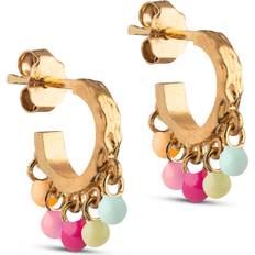 ENAMEL Copenhagen Astrid Rainbow Hoops Förgyllt-Silver Sterling 925