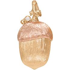 Forest vedhæng lynggaard Ole Lynggaard Acorn Pendant Large - Gold/Rose Gold/Diamond