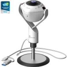 Webcams j5create JVU368-N 360°-AI-gesteuerte-Webcam mit Freisprecheinrichtung, Webcam, Weiss