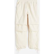 Pants H&M Corduroy Parachute Pants Beige