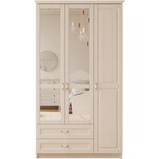 EVUHOME Charlotte White Wardrobe 105x184cm