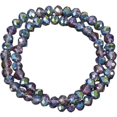 Shein Schmucksets Shein 4strands/set Fashion Purple Glass Faceled Beads For DIY Bracelet Necklace Jewelry Making