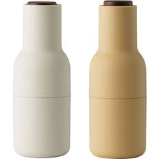 Audo Copenhagen Bottle Grinder Mühle 2er Set Deckel Walnuss 20.5 cm / Ø 8 cm Macinapepe, Macinasale