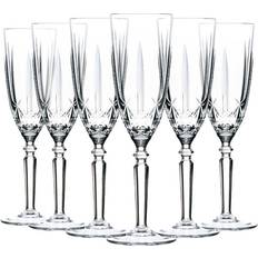 Beige Glasses RCR Orchestra Cut Champagne Glass 6pcs