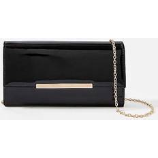 Accessorize Patent Clutch Bag Black One Size