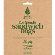 Baumwolle Küchenzubehör Natural Elements Eco-friendly Set Of Two Beeswax Plastic Bags & Foil