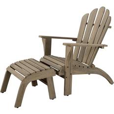 Teak Solstoler Artwood Adirondack solstol, charcoal