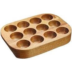 Holz Kuchenplatten Natural Elements KitchenCraft Acacia Egg Cake Stand