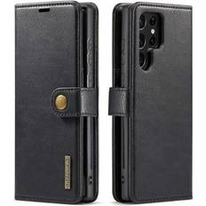 DG.Ming 2-i-1 Samsung Galaxy S23 Ultra 5G Löstagbar Läder Plånboksfodral Svart