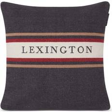 Lexington Striped Logo Recycled Kuddöverdrag Grå (50x50cm)