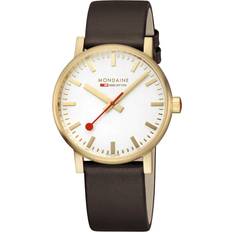 Mondaine MSE.40112.LGV Evo2 Hvid/Læder Ø40 mm