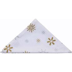 Cotton Cloth Napkins Homescapes Snowflake Cotton 4 Cloth Napkin Gold