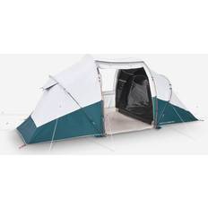 Quechua Decathlon 4 Person 2 Bedrooms Camping Tent With Poles