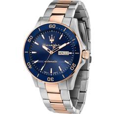 Maserati Stainless Steel Blue Dial Automatic Watch 100M