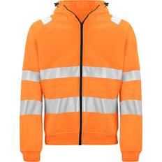 ProJob hættetrøje med lynlås, Hi-Vis Orange/Sort