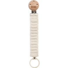 Bibs Knitted Pacifier Clip Ivory