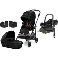 Cybex Duo-Kinderwagen Cybex Gold Melio Street REAL-BLACK