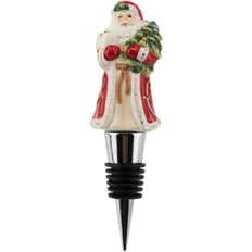 White Bottle Stoppers Spode Christmas Tree Santa Bottle Stopper