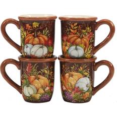 Certified International Harvest Blessings Set of 4 Service Mug