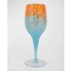 Orange Wine Glasses Vietri Nuvola Orange/Light - Blue/Orange/White Wine Glass