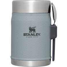 Diskmaskinsvänliga Mattermosar Stanley Classic Legendary Hammertone Silver Food Thermos 0.4L