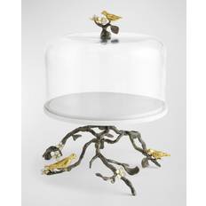 Michael Aram Lovebirds With Dome Cake Stand