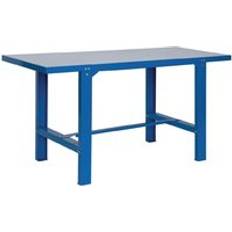 DIY Accessories Heavy Duty Steel Workbench 1200mm x 730mm powder coated blue 500kg capacity