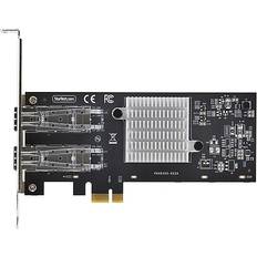 StarTech 2-Port GbE SFP Network Card, PCIe 2.0 x1, Intel I350-AM2 2x 1GbE Controller, 1000BASE Copper/Fiber Optic, Dual-Port Gigabit Ethernet NIC, Desktop/Server Backplanes Windows and Linux Compatible P021GI-NETWORK-CARD Nettverksadapter PCIe 2.0 Gigabit SFP x 2