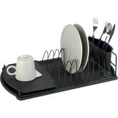 Sort Opvaskestativer Wenko Basic Opvaskemaskine Tørretumbler 47 x 26 cm Sort Opvaskestativ