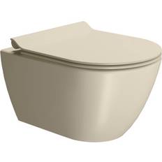 Pura vægtoilet 50x36cm med Swirlflush, farve creta