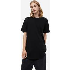H&M T-shirts H&M Herr Svart T-shirt Long Fit