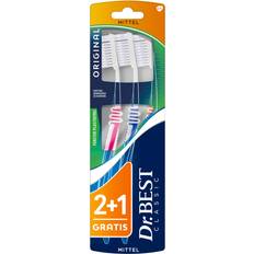 Dr. Best Classic Original Zahnbürste Mit Mittleren Borsten 3-teilig