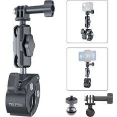 Telesin Universal Handlebar Tube Clamp Mount for sport cameras aluminum